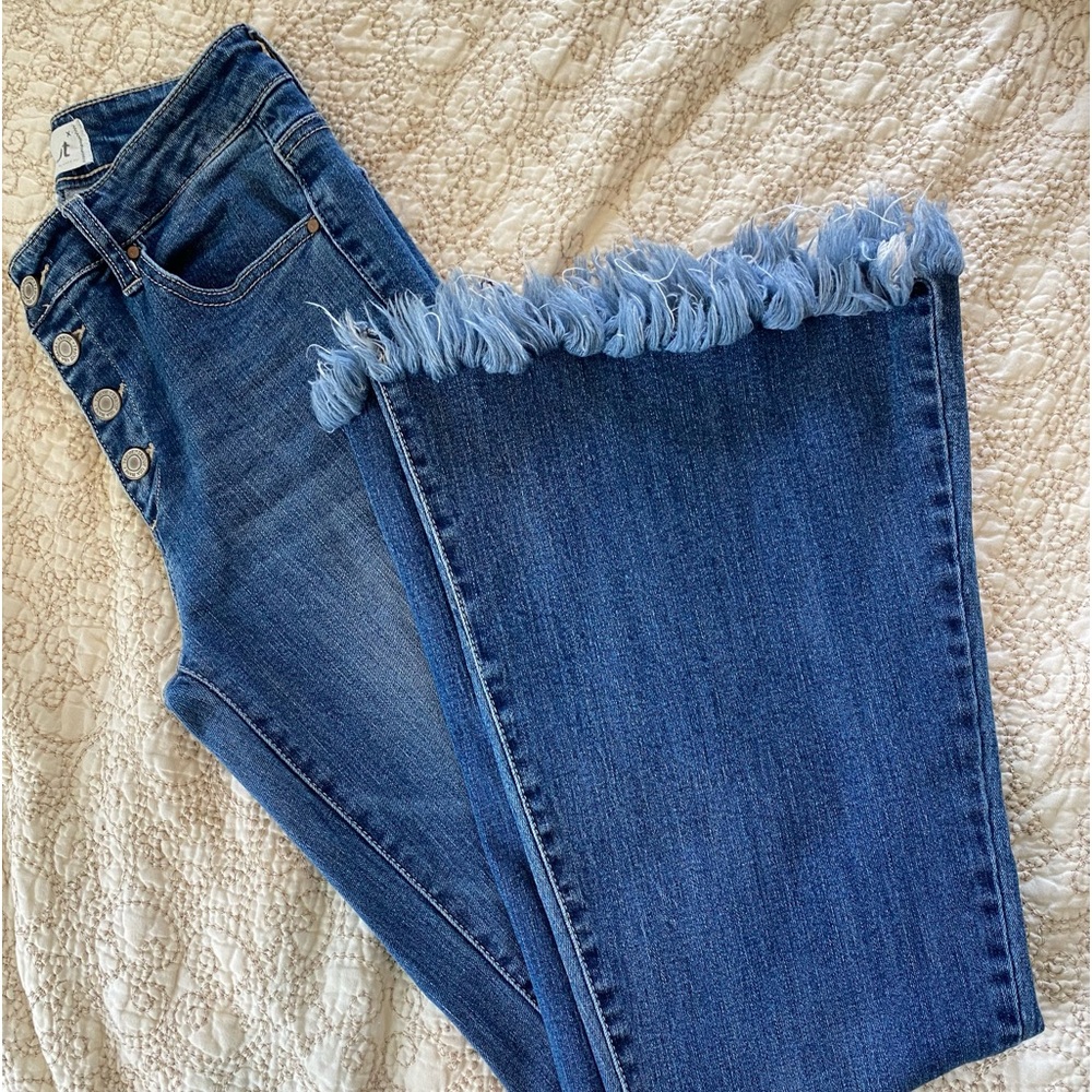 Tricot size 3 size 25 High Waisted Flare jeans with stretch